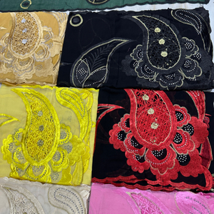 Grand Châle Respirant en Coton « Big Mama » 240*110 cm, <span class=keywords><strong>Foulard</strong></span> Floral Style Dubaï pour <span class=keywords><strong>Femme</strong></span> Musulmane, Africaine ou Indienne, Tendance Ethnique et Plein Air - Product Image 3
