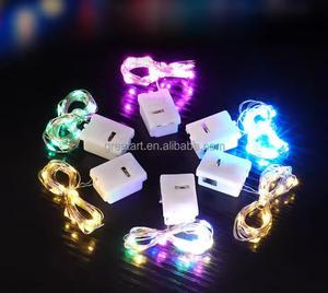 Mini Luci <span class=keywords><strong>LED</strong></span> a Filo di Rame 10 <span class=keywords><strong>LED</strong></span> a Batteria Ghirlanda Luminosa per Feste Camera da Letto Giardino Matrimonio Decorazioni Natalizie Classificazione IP65 - Product Image 2