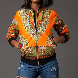 TONGYANG African Tradition Retro Ethnic African Dashiki Fashion Jacket African Print Jacket <strong>Zipper</strong> - Product Image 2
