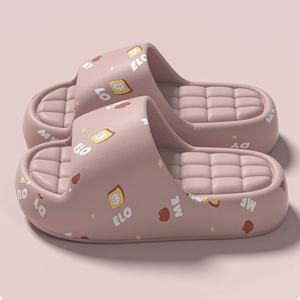 Fashionable Floral-Patterned Slip-On Anti-Slip Anti-Odor Open-Toe PVC Light Weight Flip-Flops Indoor Slippers for Summer - Product Image 5
