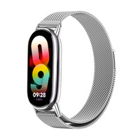 Bracelet magnétique en acier inoxydable milanais pour montre connectée Mi Band 8/9/10, largeur 14 mm, installation facile, plusieurs couleurs, vente en gros