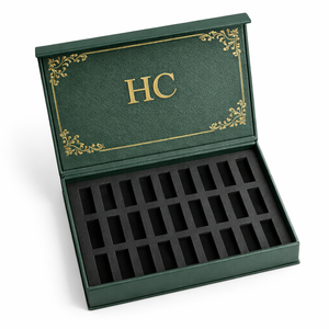 Empaque de Perfume Personalizado de Alta Gama, Caja Rígida con Cierre Magnético, Acabado UV, Inserto de EVA, Logotipo Personalizado, Venta al por Mayor - Product Image 1