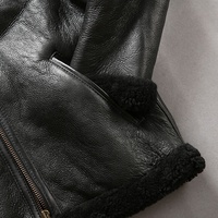 Vêtements de luxe sur mesure manteau de fourrure en peau de mouton véritable animal naturel sweats à capuche d'hiver vestes en jean pour hommes en cuir