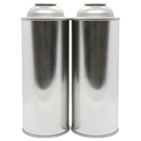 Kaleng Aerosol Kosong Isi Ulang untuk Kaleng Semprot Cat dengan Tutup Sekrup dan Cetak Offset untuk Penggunaan Kimia
