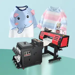 Kongkim 30cm 60cm t shirt dtf dtg yazıcı cadlink yazılımı ile yüksek hızlı i3200 xp600 i1600 kafa tekstil BASKI MAKİNESİ