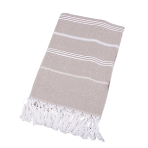 Serviette de plage tunisienne 100 % lin à séchage rapide, motif rayé, logo personnalisé, sans sable, sac personnalisable, compressée, style turc - Product Image 3