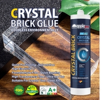 Colle à briques en cristal transparente Apple Tree Olivia, silicone d'étanchéité pourlaconstruction sur verreacrylique et briques
