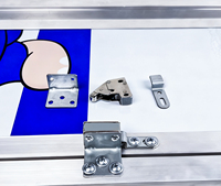 Charnières flexibles dissimulées en aluminium, économie d'énergie, anti-corrosion, pour l'entretien, accessoires de porte, utilisation hospitalière, installation