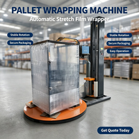 Machine d'emballage automatique de film étirable électrique en plastique, distributeur de rouleaux, machine d'emballage de palettes, facile à utiliser, 220V pour les marchandises