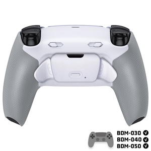 Rubberized White Gray Remappable Back Button RISE Plus MAX Back Paddle Kit with Click Trigger Stops for PS5 <b>Controller</b> - Product Image 2