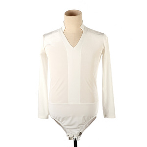 FN784 hommes robe de danse <span class=keywords><strong>latine</strong></span> imprimé salle de bal Performance chemises scène fête utiliser Tango Samba Jazz Costume Spandex pour garçons - Product Image 1