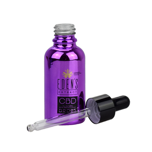 Botellas <span class=keywords><strong>cbd</strong></span> de lujo para el cuidado de la piel, botellas de aceite esencial de vidrio púrpura anodizado, a prueba de luz, hombro redondo, 30ml, 50ml - Product Image 5