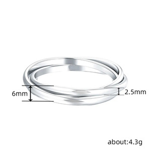 Elegante Anello Minimalista Avvolgente con Design Geometrico, Gioiello da Donna alla Moda per Uso Quotidiano, Regalo Chic - Product Image 3
