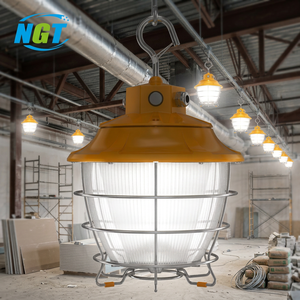 ไฟ LED สำหรับงานก่อสร้าง ความยาว 10 ฟุต แบบเสียบปลั๊ก 8400 ลูเมน 60/48/36 วัตต์ 3CCT ไฟส่องสว่างชั่วคราวสำหรับไซต์งาน ภายนอกและภายในอาคาร IP65 - Product Image 1