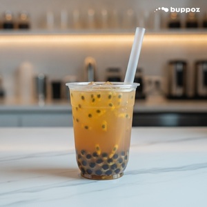 Sirop de fruit de la passion 5kg Bouteille Halal HACCP Végétarien pour Bubble Tea et Milk Tea – Vente directe usine - Product Image 4