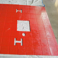 Tapis de protection antidérapant en polyuréthane pour équipement de sécurité des champs pétrolifères, avec clous en acier, pour plateformes de forage, découpe 1000x1000mm