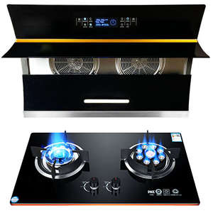 <span class=keywords><strong>Hotte</strong></span> de cuisine murale à double aspiration de 48 pouces Ventilateur d'extraction de fumée 24 36 Noir Capteur infrarouge <span class=keywords><strong>moderne</strong></span> Interrupteur <span class=keywords><strong>Hotte</strong></span> de cuisine intelligente - Product Image 4