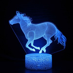Lampada da Tavolo Decorativa a Forma di Cavallo Senya-Pro, Luce LED Calda per Camera da Letto, Soggiorno, Scrivania, Comodino, Arredamento Casa, Regalo - Product Image 1
