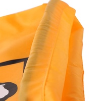 Sac à cordon léger en polyester jaune 210D personnalisé, idéal pour la promotion, les souvenirs et les cadeaux, avec logo imprimé