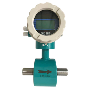 Stainless Steel Electromagnetic Velocity <b>Water</b> <b>Flow</b> <b>Meter</b> Sensor 4-20mA Output LCD Display OEM Support Liquid Integral +/-0.5% - Product Image 3