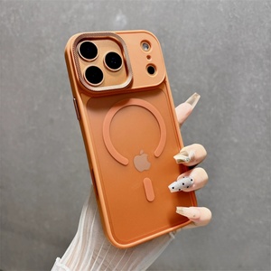 เคสโทรศัพท์กันกระแทกแม่เหล็กสุดหรู พร้อมเลนส์ป้องกันกล้อง สำหรับ iPhone 12 13 14 15 16 17 Pro air เคสแม่เหล็กกันกระแทก - Product Image 1