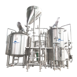 ระบบโรงเบียร์ Tonsen 400L แบบสามถังในสองโครงสร้าง อุปกรณ์โรงเบียร์ขนาดเล็ก ทำจากสแตนเลส อุปกรณ์ต้มเบียร์คราฟต์ - Product Image 2