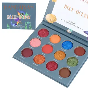 Wholesale Cosmetic High Pigment Eyeshadow Pallet Base Nude Custom Private Label Glitter Shimmer Makeup Palette Eye Shadow