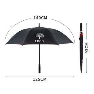 Parapluie de golf personnalisé anti-UV, pliable et coupe-vent, avec lumière intégrée - Product Image 4