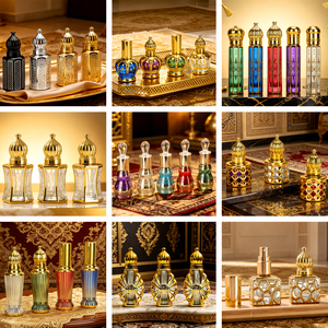 Mini Botella de Vidrio Esmerilado de 5ml/10ml, Personalizable en Color, para Muestras de Aceites Esenciales, Perfume de Bolsillo, Set de Regalo - Product Image 4