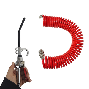 Ensemble de pistolets à air comprimé avec connecteur rapide 1/4'' et tube spiralé en PU pour compresseur d'air - Product Image 2