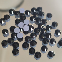 ZK Ecológico, de Alta Calidad, en Oferta, Piedras de Cristal Sueltas Redondas de Imitación de Diamante, con Reverso Plano, Termoadhesivas, Lavables, 12 Facetas