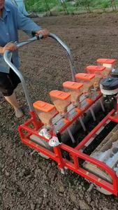 آلة بذر الخضروات ذاتية الدفع بـ 6 صفوف تعمل بالبنزين - آلة بذر متعددة الصفوف فعالة للحدائق والمزارع لزراعة الخضروات، أداة زراعة - Product Image 2