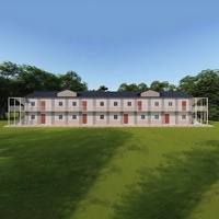 Maison conteneur préfabriquée démontable de haute qualité pour appartements, salles de classe, hébergement étudiant, hôtels de villégiature, logements pour travailleurs et camping