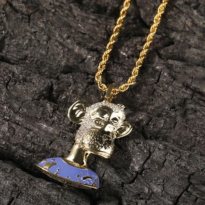 UWIN NFT จี้อวตารใหม่,สร้อยคอจี้รูปการ์ตูนอวาตาร์ลิง<span class=keywords><strong>อวตาร</strong></span>เสมือนจริงสำหรับผู้หญิงและผู้ชาย - Product Image 4