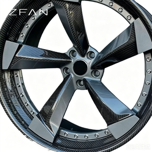 Jantes forgées monobloc en fibre de carbone de luxe ZFAN 18-26 pouces 5x112 5x114.3 5x120 5x130 pour BMW M4 Audi RS5 AMG - Product Image 3