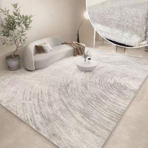 Tapis en polyester imprimé couleur beige moderne Tapis de salon design 3d Tapis de sol lavable Prix de gros - Product Image 1