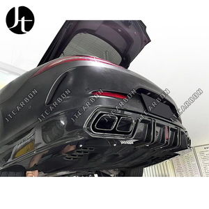 Para <span class=keywords><strong>Mercedes</strong></span> <span class=keywords><strong>Benz</strong></span> <span class=keywords><strong>AMG</strong></span> <span class=keywords><strong>GT</strong></span> GT50 GT53 4 puertas fibra de carbono estilo <span class=keywords><strong>C</strong></span> difusor de parachoques trasero de coche divisores traseros alerón trasero labio cuerpo Kit - Product Image 3