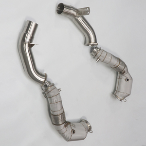 2020 + per BMW M850I M550I scarico Downpipe a intestazione diritta G14 G15 G16 G11 G12 <span class=keywords><strong>N63</strong></span> 4.4T scudo termico nuova condizione - Product Image 6