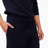 Ensemble pull et short en cachemire personnalisés Pantalon chaud tricoté décontracté d'automne pour hommes