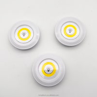 Lampe murale de placard sans fil COB à piles Mini LED à gradation sous l'armoire avec télécommande