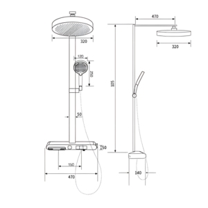 Système <span class=keywords><strong>de</strong></span> <span class=keywords><strong>douche</strong></span> mural carré avec douchette pluie 4 fonctions, ensemble <span class=keywords><strong>de</strong></span> robinetterie <span class=keywords><strong>de</strong></span> <span class=keywords><strong>douche</strong></span> <span class=keywords><strong>de</strong></span> haute qualité, durable et résistant à la corrosion - Product Image 4