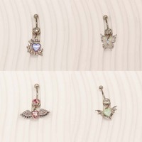Gaby kundenspezifisches herz großartige chirurgische edelstahl-bauchnabelringe großhandel bulk navel piercing umbligo schmuck