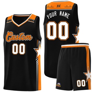 Ensemble d'uniformes d'équipe de basketball - Ensemble personnalisé de maillot, short et chaussettes disponible en différentes tailles et couleurs - Product Image 1