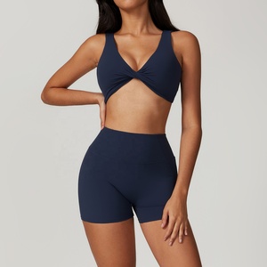 Nouveau Yoga ensemble 2024 2 pièces Sexy vêtements <span class=keywords><strong>de</strong></span> <span class=keywords><strong>sport</strong></span> femmes actif ensemble Fitness Yoga costume mode Gym ensembles Fitness porter pour les femmes - Product Image 3
