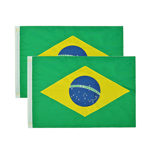 Tùy Chỉnh Quốc Gia Cờ Của Các Nước Khác Nhau Polyester Brazil Cờ - Product Image 1