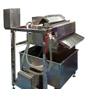 Shrimp debris cleaning and separator machine, shrimp hair roller cleaning machine