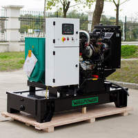 Groupe électrogène diesel 40KW 50KW monophasé/triphasé à châssis ouvert, prix usine, avec ATS de haute qualité 480V