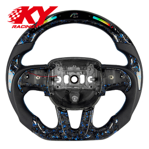 Volant de course personnalisé en fibre de carbone avec LED RPM pour Dodge Charger Challenger Hellcat RT Scat Pack SRT SXT Durango 2015-2023 - Product Image 1