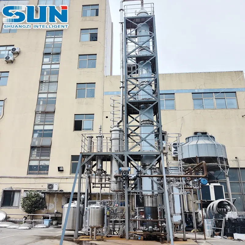 600-620kg/h Ethanol Rectifying Tower Alcohol Distillation Column Skid Mountable