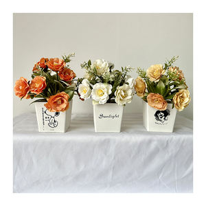 <span class=keywords><strong>Rhododendron</strong></span> LBP-11บอนไซจิ๋วพืชประดิษฐ์น่ารักพร้อมกระถางบอนไซขนาดเล็กวางพืชสีเขียวตกแต่งโต๊ะ - Product Image 4